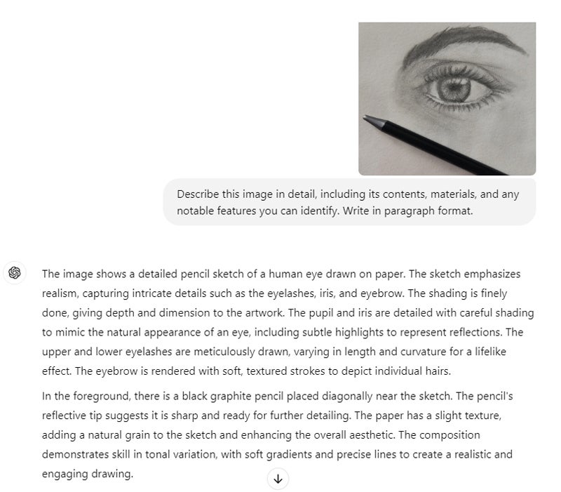 Analyse d'images ChatGPT.