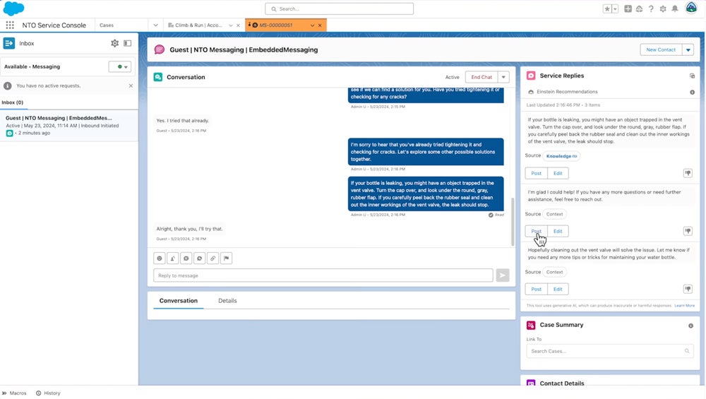 IA générative vs IA : les principales différences expliquées Réponse personnalisée Salesforce Einstein AI.