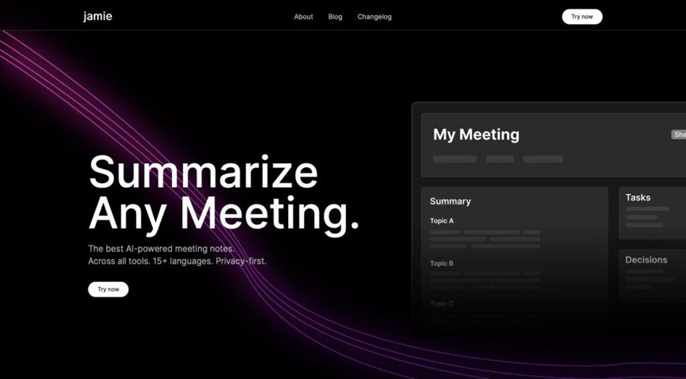 Capture d'écran de MeetJamie.